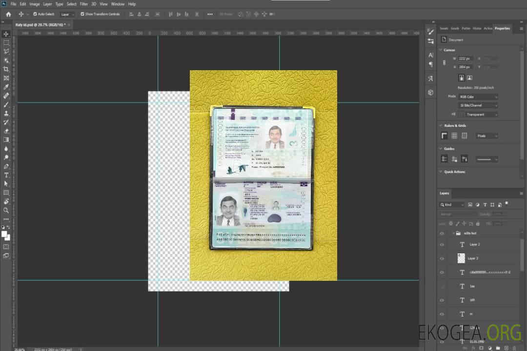 Nouveau photolook du passeport suédois 2022-présent template Nouveau photolook du passeport suédois 2022-présent template